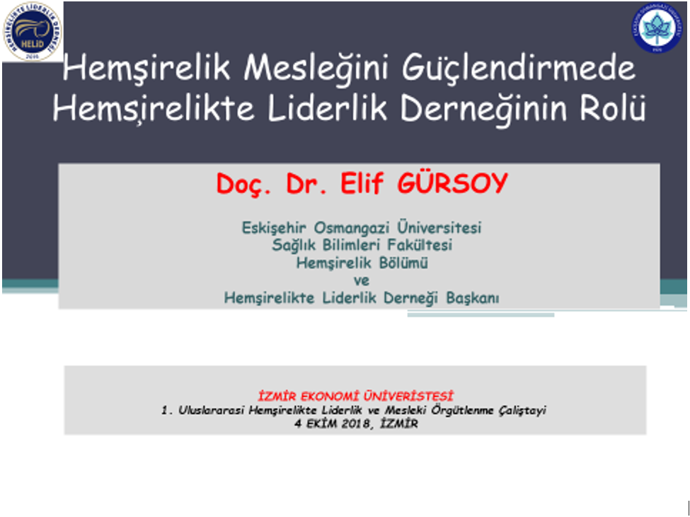 I. Uluslararası Hemşirelikte Liderlik ve Mesleki Örgütlenme Çalıştayı