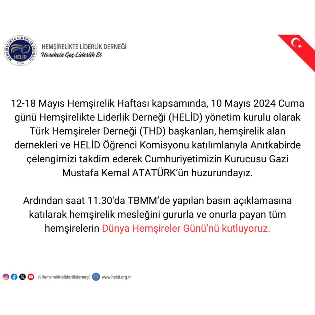 12 Mayıs Hemşireler Günü